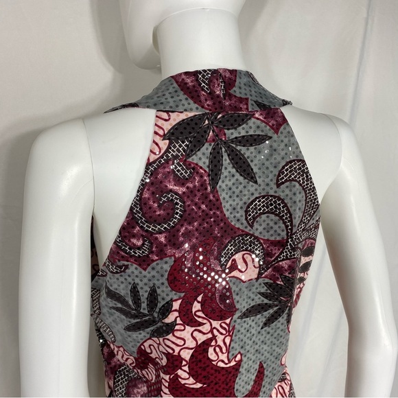 INC International Concepts Sleeveless Shimmer Fitted V-Neck Shell Blouse - Picture 4 of 6